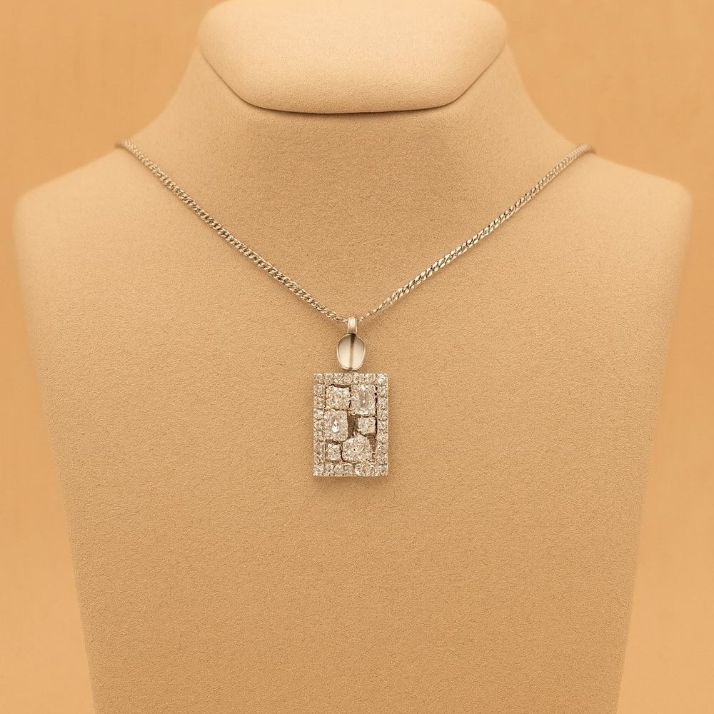 Stamped 925 Sterling Silver Women
Chain Pendant Necklace